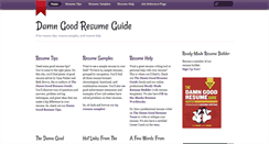 Desktop Screenshot of damngood.com